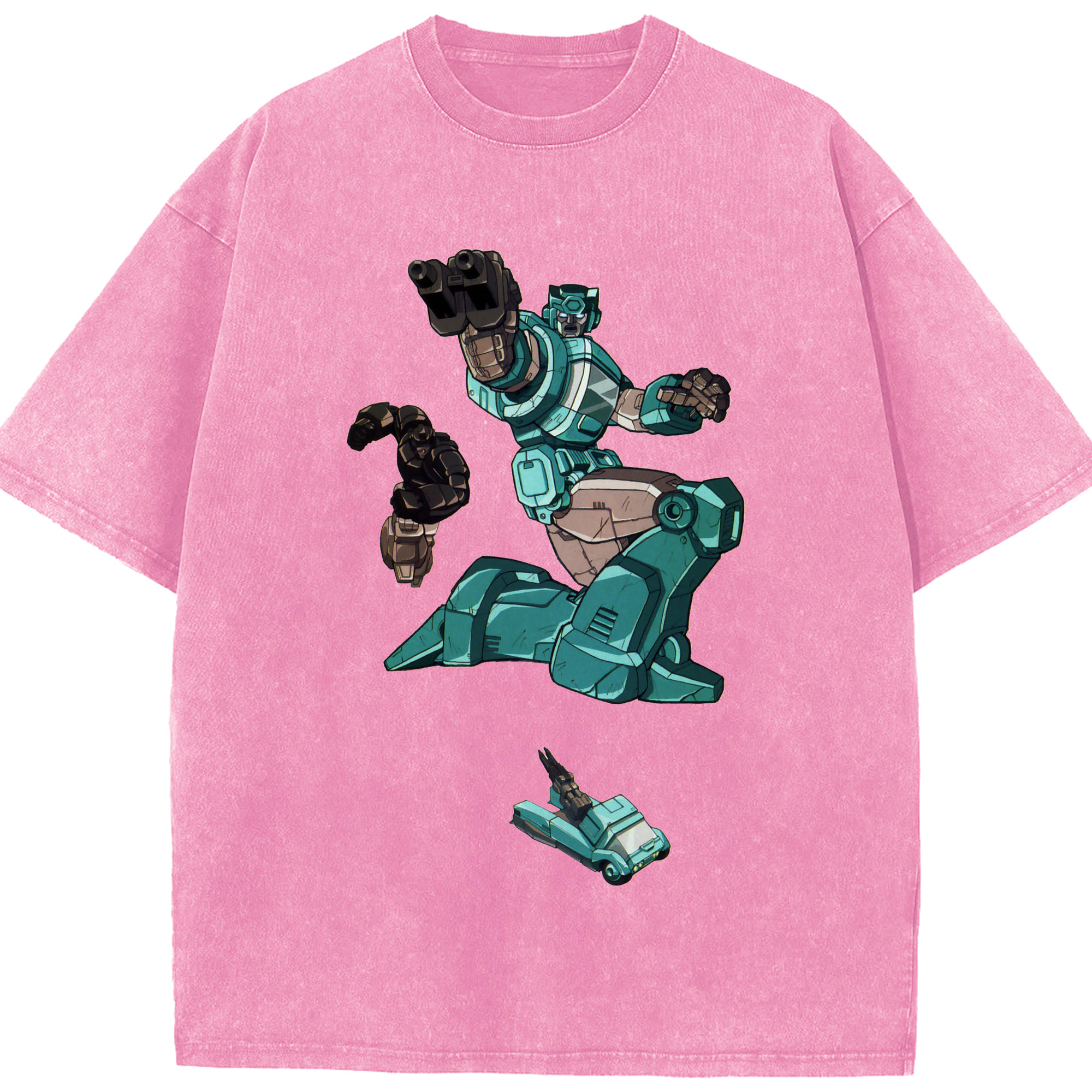 （画像用）  綿100% ヴィンテージ風 半袖Tシャツ（フロントプリント）